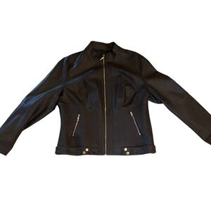 "Made by Johnny" Women's Black Leather Jacket